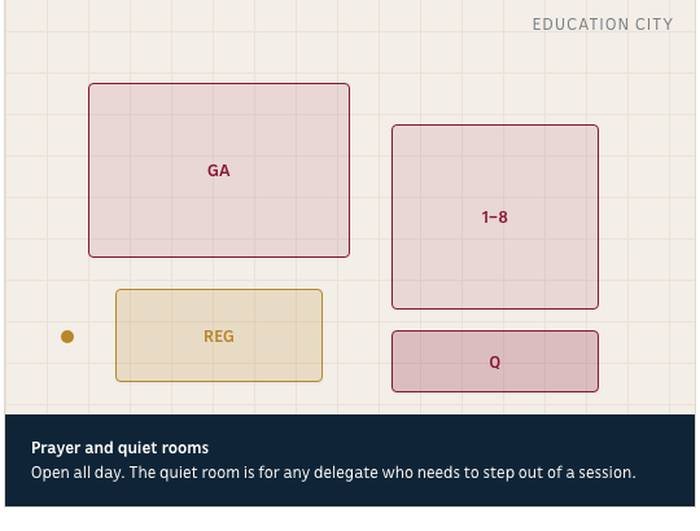 The venue plan.